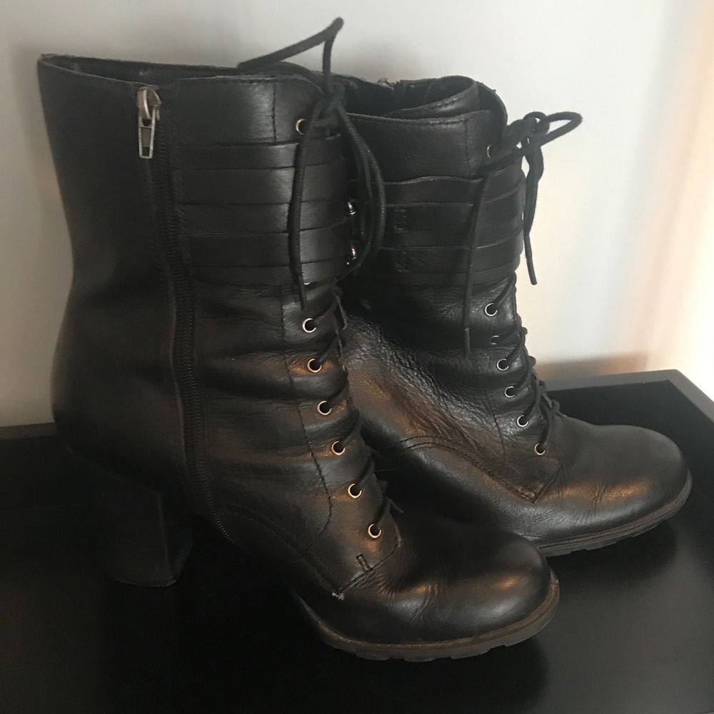 Heeled Black Boots